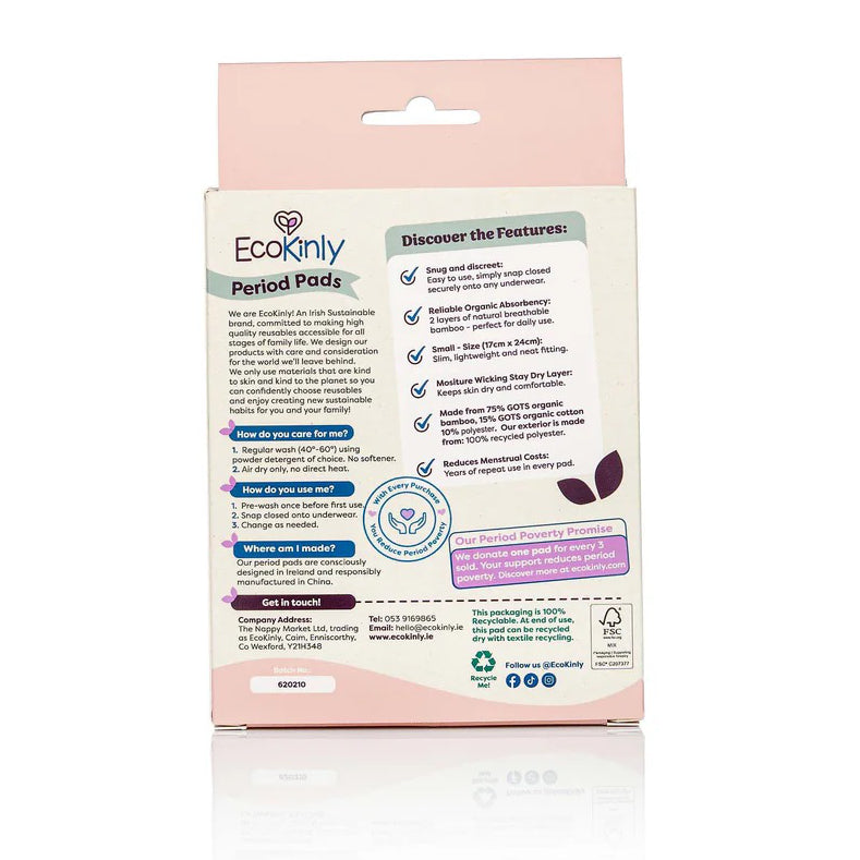 Reusable Period Pads - 3 Pack - Daily Light Flow