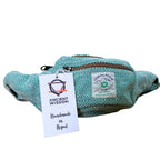 Cotton Hemp Style Belt (Fanny) Bag - Sage