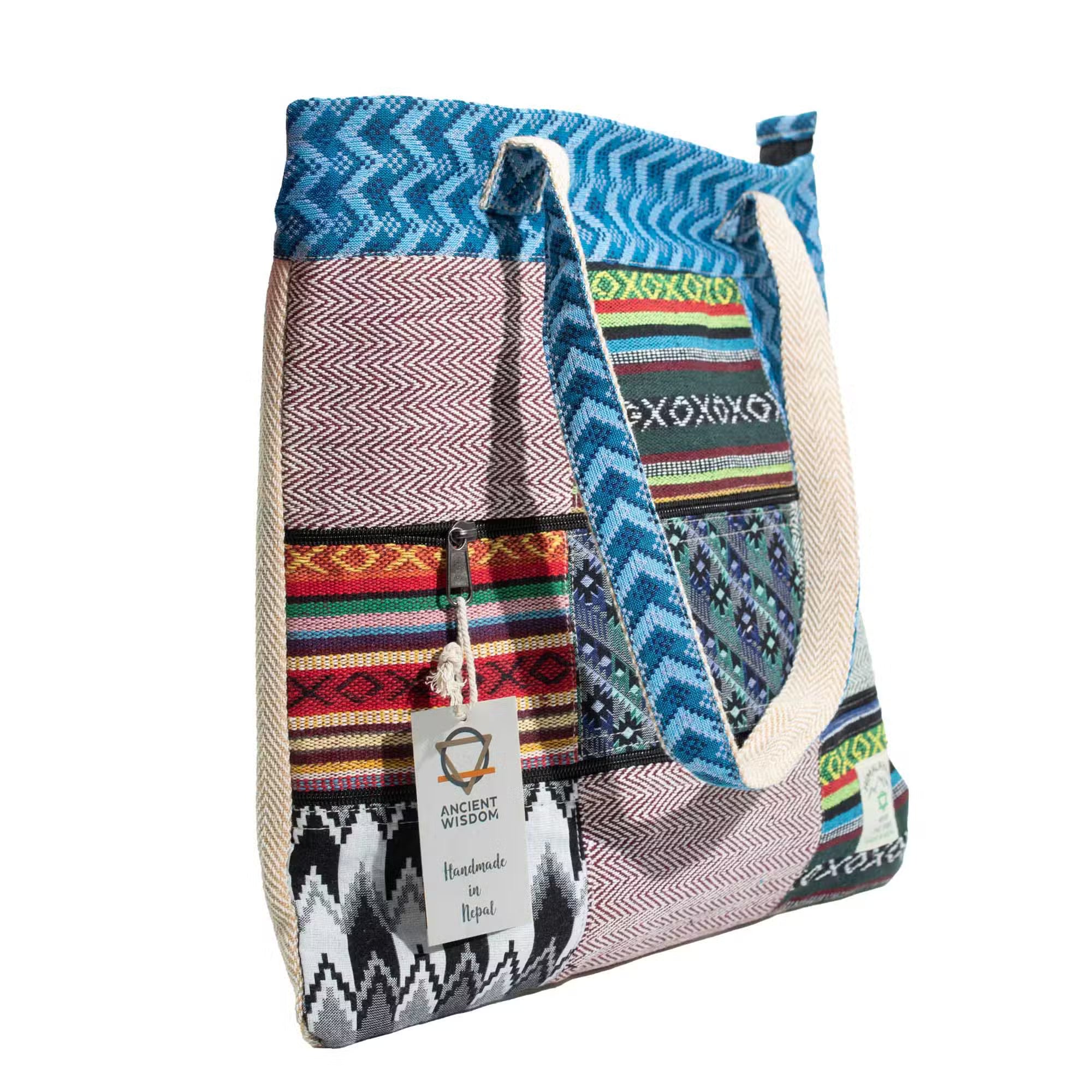 Patchwork Kathmandu Tote Bag - Dhaka Design