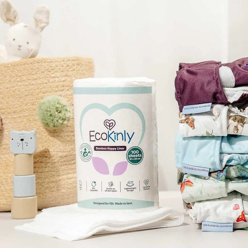Bamboo Nappy Liner Roll - Biodegradable - 100 Sheets